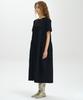 Mais Half Sleeve Seersucker Maxi Dress / Black