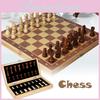 Exquisite Wooden Chess Set With Portable Folding Chessboard And Classic Design