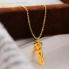 Golden Hugging Couple Pendant Necklace Lightweight Hypoallergenic Embrace Men Women Chain Necklace Fashion Jewelry Accessories Birthday Gift