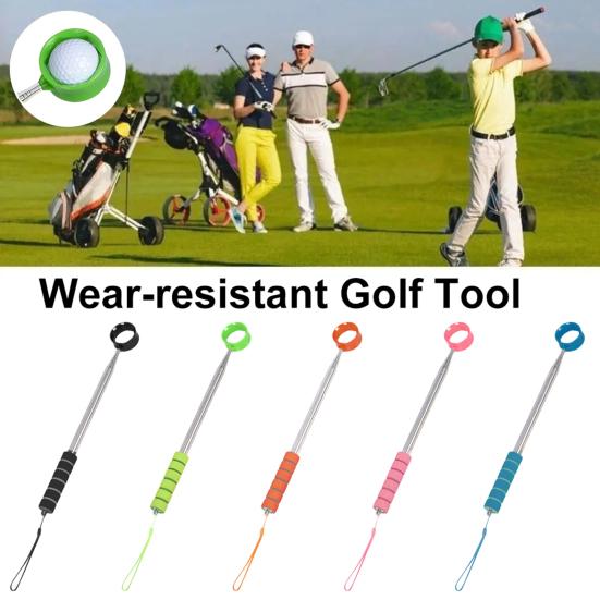 Golf Ball Retriever with Telescopic Handle, Stainless Steel Golf Ball Grabber Picker Tool, Golf Accessories, Gifts for Men, Women & Golfers