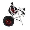 Aluminum Alloy Dual Leg Kayak Cart Foldable Canoe Boat Carrier with 10in Inflation Tires