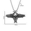 Collier avec pendentif ailes d'ange mystique gothique rétro pour hommes et femmes, bijoux tendance punk hip-hop, cadeau
