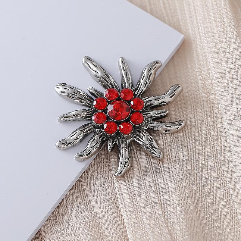 Autumn Edelweiss Rhinestone Shoe Buckles & Flower Accessories