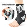 Adjustable Anti-Twist Ankle Support with Heel Protector and Spring Compression