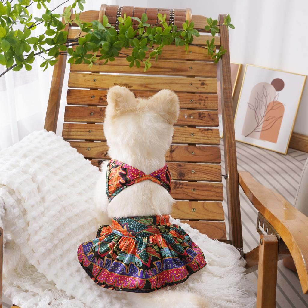 Costume da bagno bikini estivo per animali domestici stampa leopardata abiti classici uscita in spiaggia vendita diretta dalla fabbrica cucciolo cane piccolo