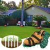 Garden Nail Shoes Grass Loose Soil Tool 5cm Long Nail Lawn Aerator Grass Spikes Shoes Self-Leveling Epoxy Yard Grass Cultivator
