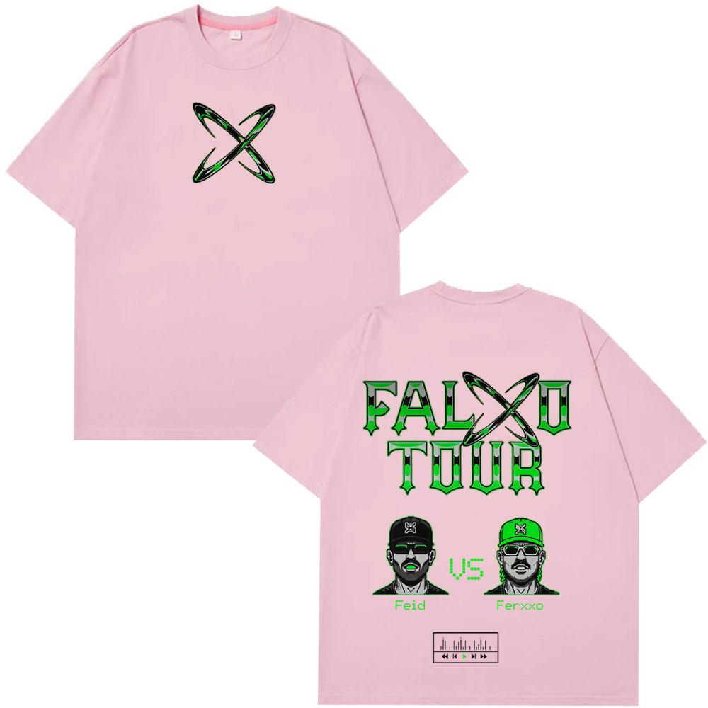 Rapper Feid Ferxxo Tour 2026 Stampa Maglietta Uomo Donna Moda HipHop T-shirt Estiva Casual Cotone Oversize T-shirt Streetwear