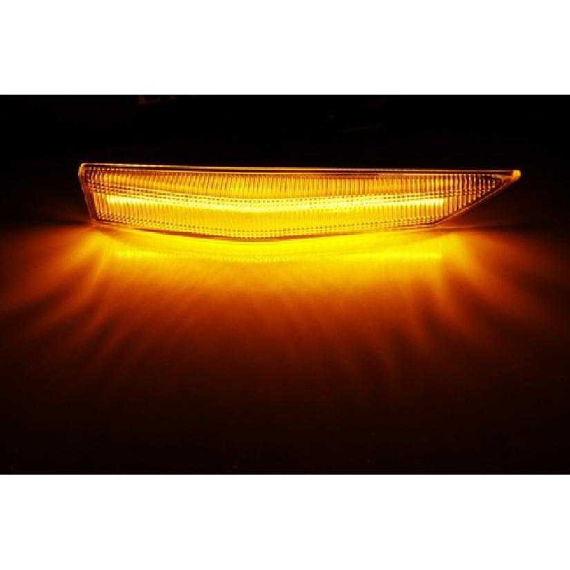 Smoked Lens Amber LED Fender Blinker Side Marker Lights For 09-13 Gen1 Kia Soul