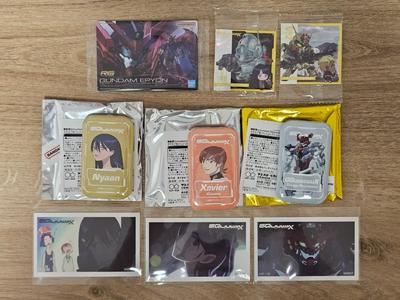 Gundam Ziquax Square Can Badge Nyaan Exabe Etc. Used