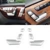 Compatible-for E-Class W204 W205 W212 W218 X204 X166 GLK ML X156 C117 Car Seat Adjust Memory Unlock Button Cover Sticker