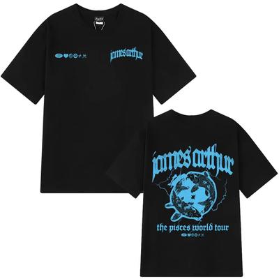 James Arthur The Pisces World Tour Merch 2026 Tshirt Mens Women Fashion Short Sleeves Hiphop Casua Cotton Tshirts Streetwear