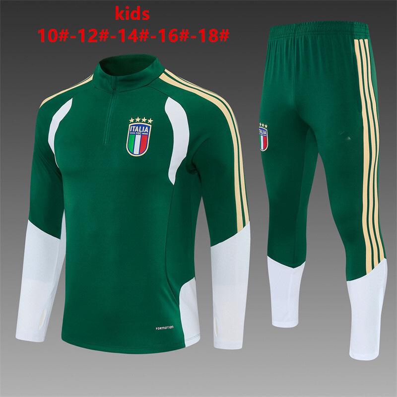 2627 World Cup Kids' Long-Sleeve Half-Zip Training Set - National Team Football Uniform, Quick-Drying & Breathable