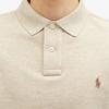 Polo Ralph Lauren Solid Logo Embroidered Slim Fit Long Sleeve Polo Shirt Men Tops Beige 710680790-117