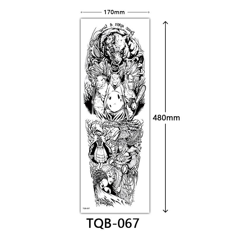 Full Arm Tattoo Sticker Full Arm, Full Arm Big Picture Tattoo Sticker, Flower Arm Tattoo Sticker Tattoo