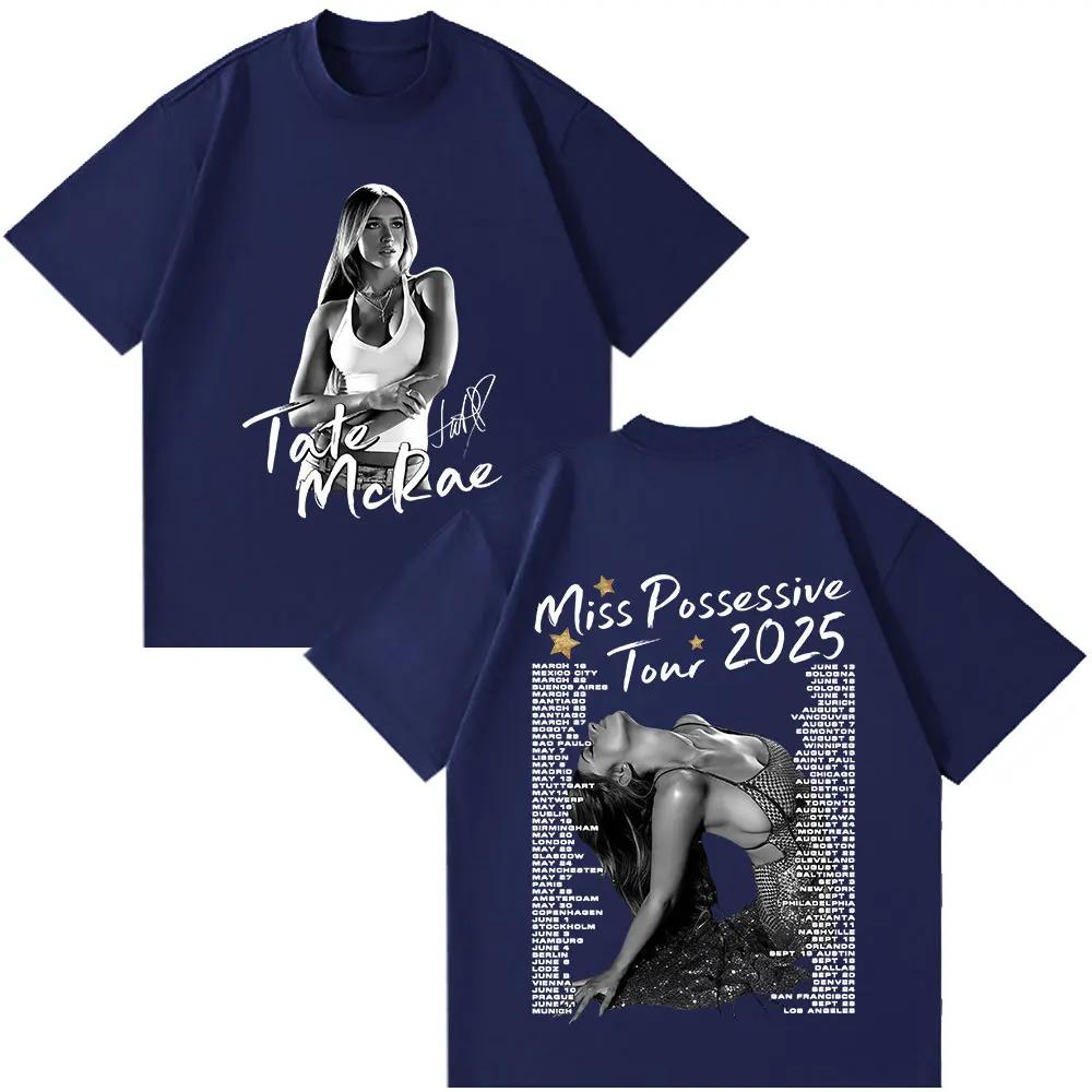 2026 Summer Tate McCray World Tour T-shirt Miss Fan Gift Men's Fashionable Casual 100% Cotton Loose Short-sleeved Shirt Y2K