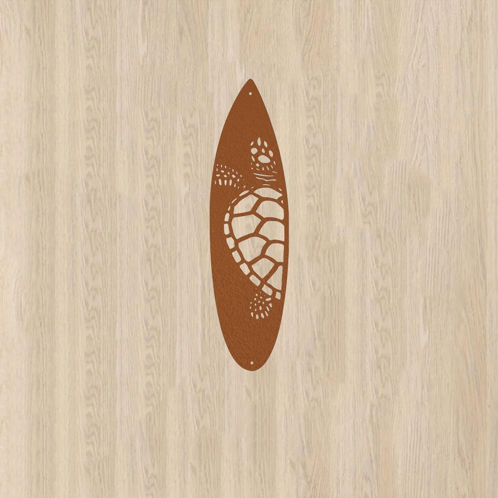 Metall Surfebrett Dekor Tropisk Strand Palmetre Skilt Tropisk Palmetre Metall Surfebrett Veggkunst Dekor Surfebrett Metall Dekor