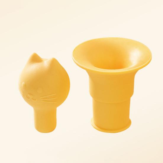 Cat Head Bottle Stopper Silicone Sealing Cap Red Wine Bottle Sealer Stopper Unique Party Wine Accessory