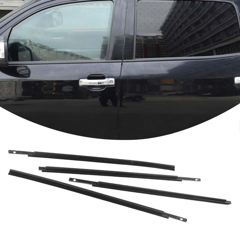 Outer Window Weatherstrip Glass Seal Belt Trim Sealing Rubber Strips Suitable for Toyota Tundra Crew Max 2007- 68160-0C020