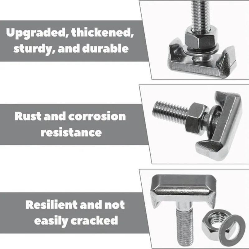2/4PCS Battery Cable Terminal Connectors Fastener T Bolts Nuts for Most Car Models Car Battery Screw Fixing Clip