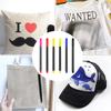 Unique Colors Iron On Transfer Pens Heat Transfer Press for DIY Fabric Painting Fabric Marker for T-Shirts Pillow