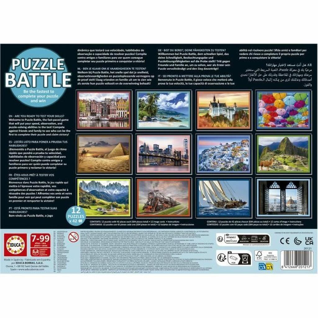 Puzzle Educa Battle Travel 42 Pieces (12 Units)