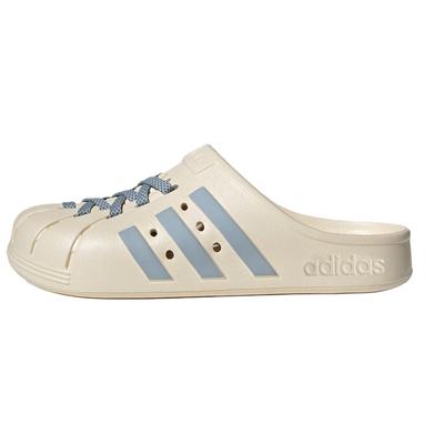 Adilette Clogs Comfortable Durable Closed Toe Slippers Unisex Footwear Off-White Blue JH9850