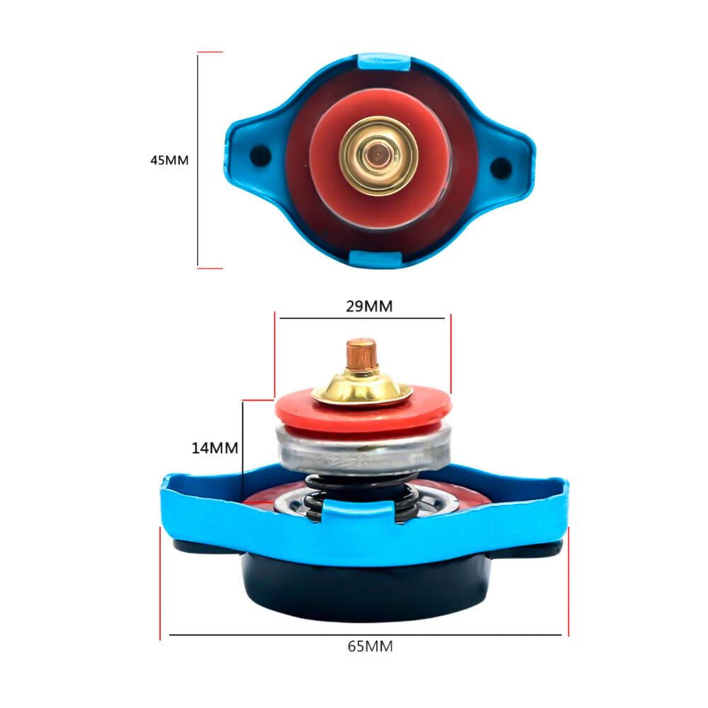 1.1 Bar Car Thermo Thermostatic Gauge Radiator Cap Cover W/ Water Temp Meter US