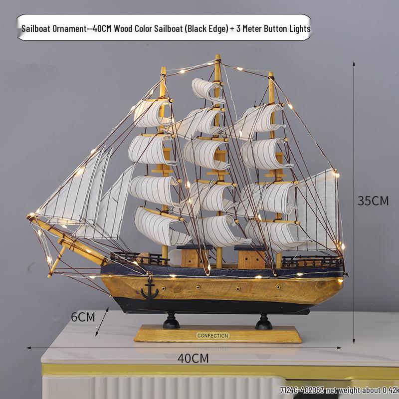 Segelboot Ornament - Modell für ruhige Fahrt zur Dekoration von Zuhause oder Büro