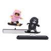 1Pc Cartoon Cute Doll Center Console Moving Bear Auto Interior Decoration Car Automatic Sliding Skateboard Bear Ornaments