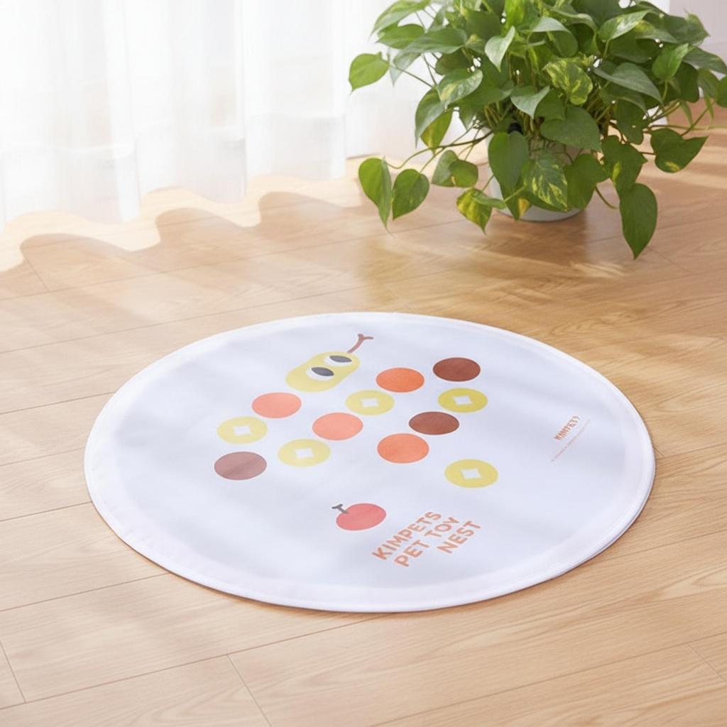 Indoor Cat Play Mat Long-Lasting Scratch-Proof Hide and Seek Toy Easy to