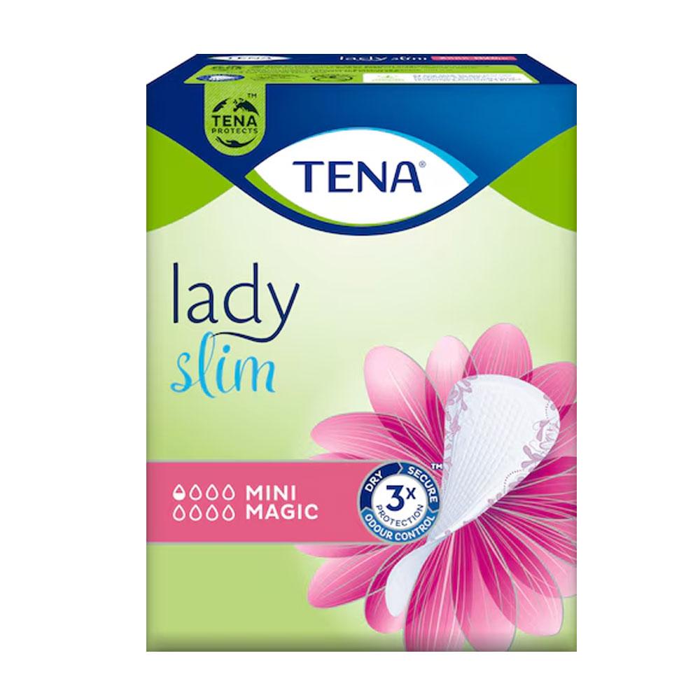 Tena Lady Slim Mini Magic Urinary Incontinence Pads for Women 34 Pcs