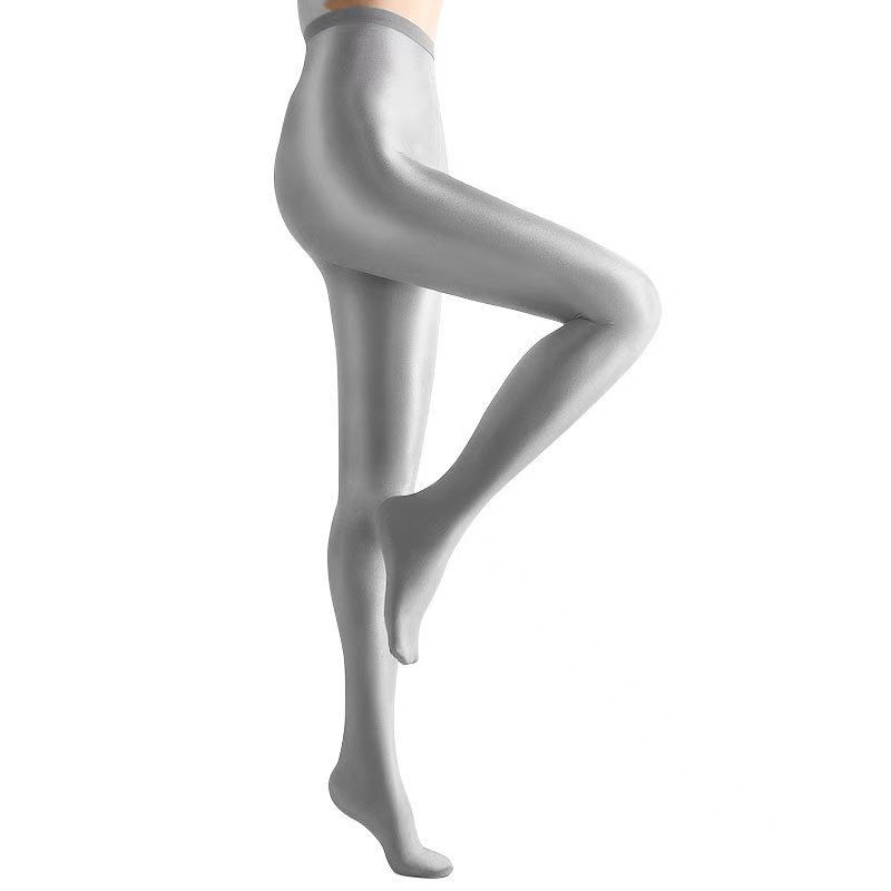 

Sexy Yoga Pants 70D Shaping Flash Pantyhose Womens Leggings Shiny Oil Satin Tights Underwear Dance Singer Reflective Stockings N One Size
