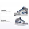 Air 1 Mid GS Cement True Blue Kinder Sneaker Grau Zement-Grau Weiß DQ8423-014
