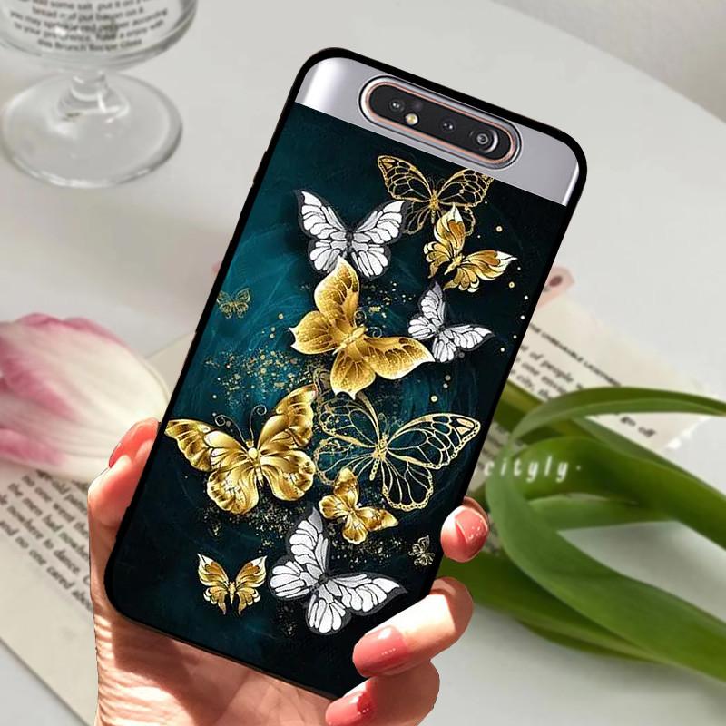 Per Samsung Galaxy A80 Custodia A 80 Antiurto Morbida TPU Silicone Copri Telefono Per Samsung Galaxy A80 Funda A80 2019 Capa Cartone Animato
