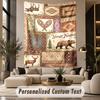 Adventure Travel (1) Theme Custom Tapestry Personalized Custom Name Text Wall Hanging Tapestry Home Decor Background Cloth