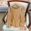 Seamless Double-Sided Thermal Fleece Base Layer Top for Plus-Size Women, Extra Large (200/300 Jin)