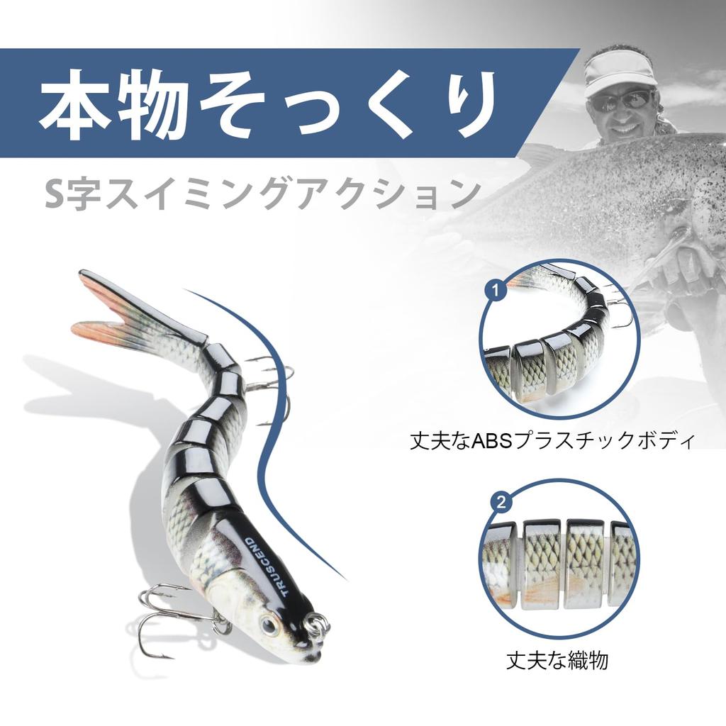TRUSCEND Fishing Lure Realistic Jointed Lure Available in various Suitable for both saltwater and freshwater Ideal for sea Spanish and various other