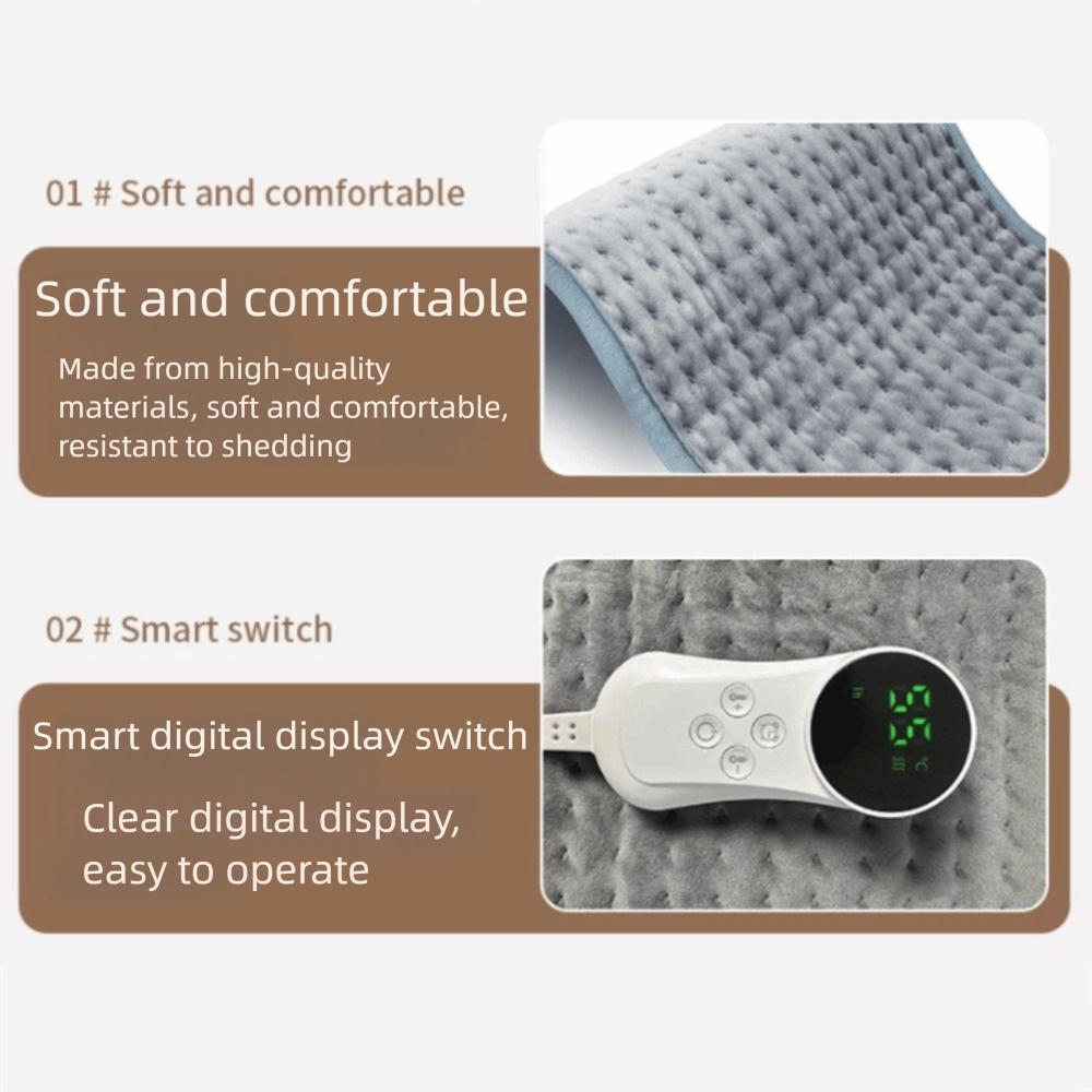 Portable Warm Thermal Pad Temperature Control Warming Back Belt Electric Heating Waist Belt  Office