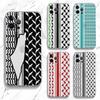 Hattah Keffiyeh Phone Case For iPhone 16,15,14,13,12,11 Plus,Pro,Max,XR,XS,X,7,8 Plus,SE,Mini Transparent Silicone Soft