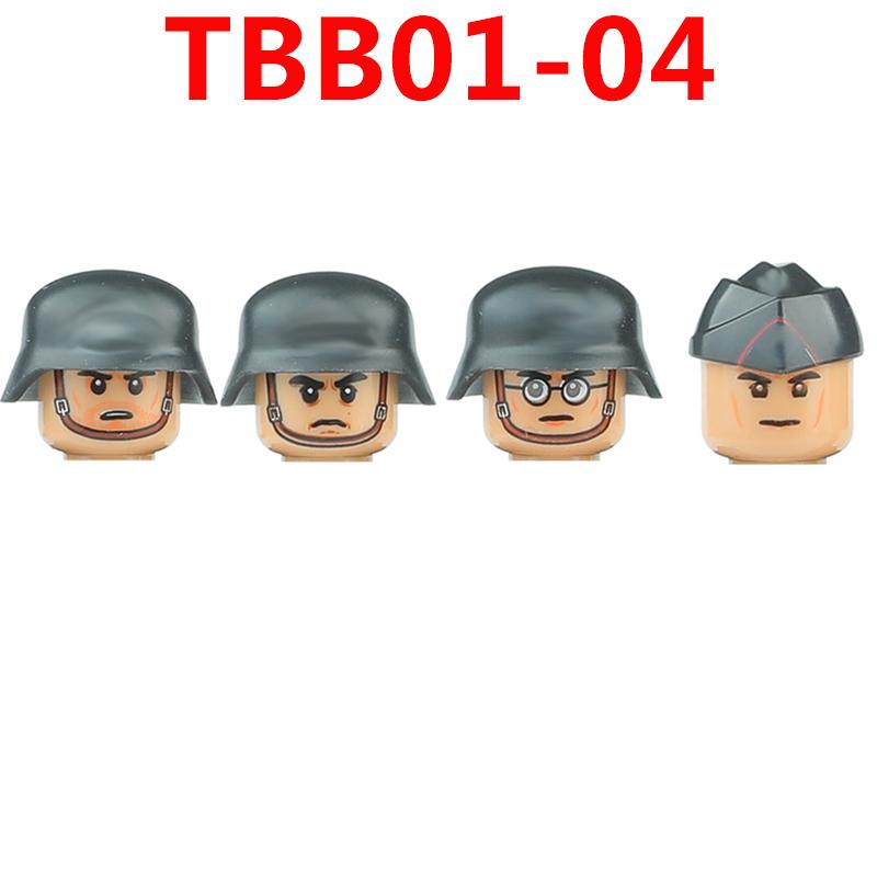 WW2 Military German Soldiers Figures Building Blocks Army Infantry Warrior Gunner Armour Cannon Weapons Bricks Toys For Kids