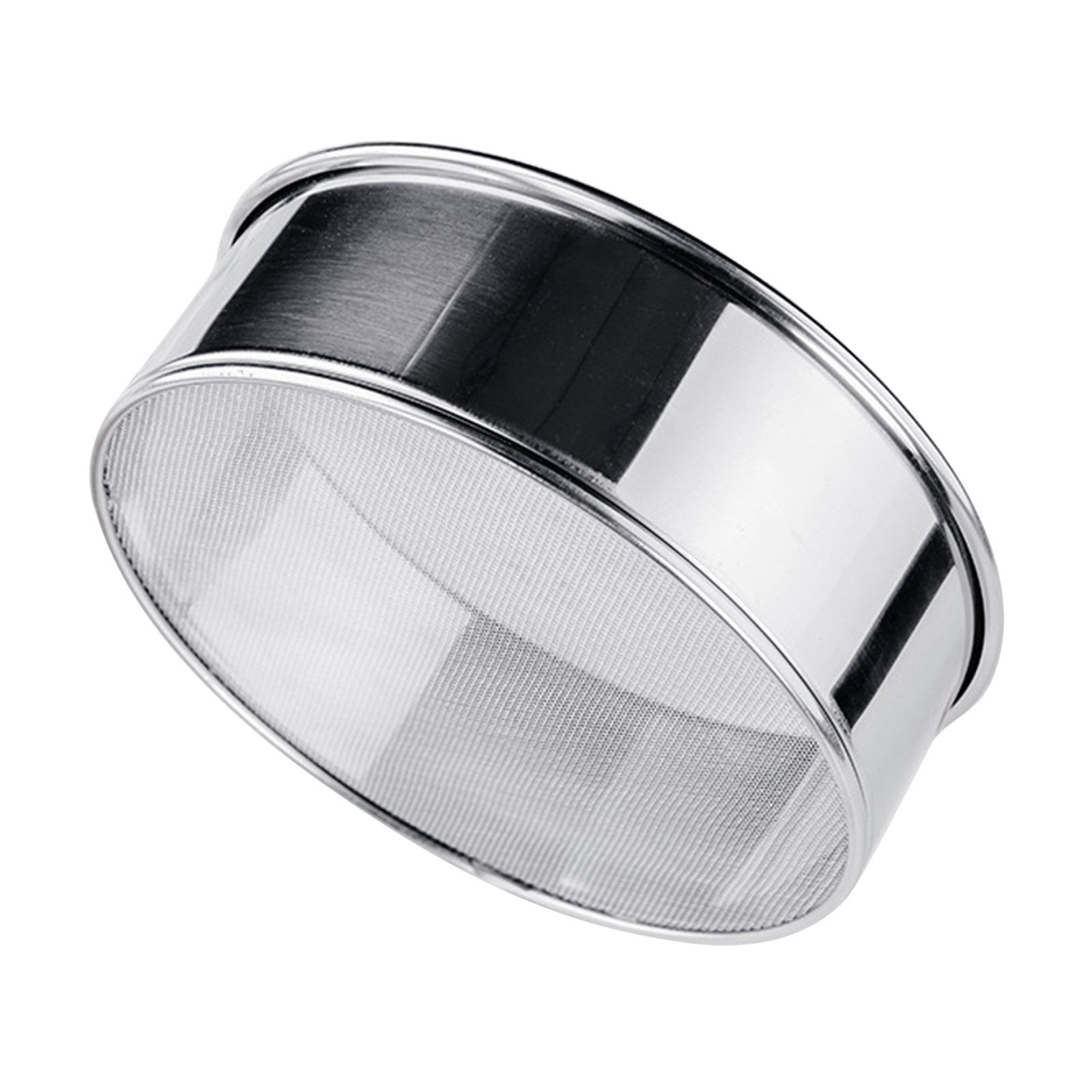 

Нержавеющая сталь мелкоячеистое сито для муки для выпечки и приготовления пищи эргономичная ручка круглое сито кухонные принадлежности A