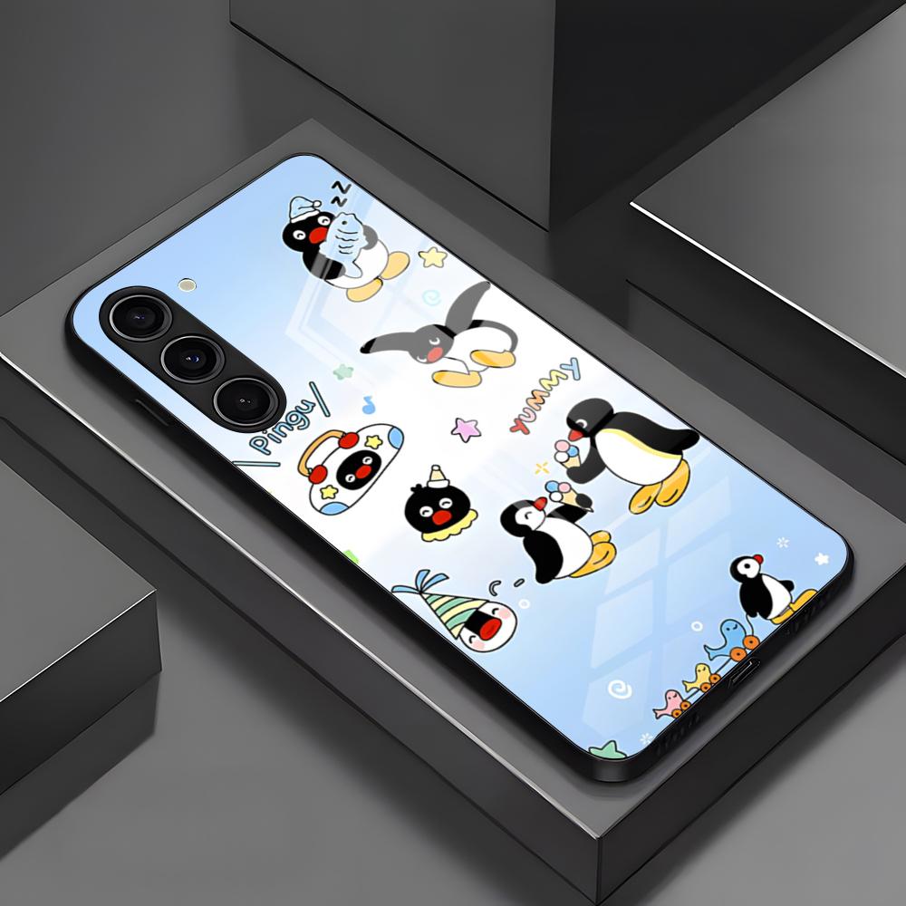 P-Pingu Pinguin Handyhülle Für Samsung S26 S25 Plus S20 S20 Plus S22 Ultra S23 FE S21 Plus S21 Ultra Glas Hülle