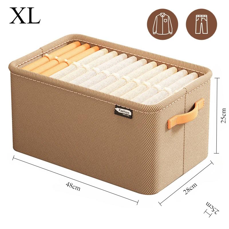 

Утолщенный органайзер для одежды, брюки, шкафы для хранения свитеров, ящики, органайзер, ящик для хранения джинсов, шкаф, органайзеры для хранения одежды XL-1PCS дубильная кора