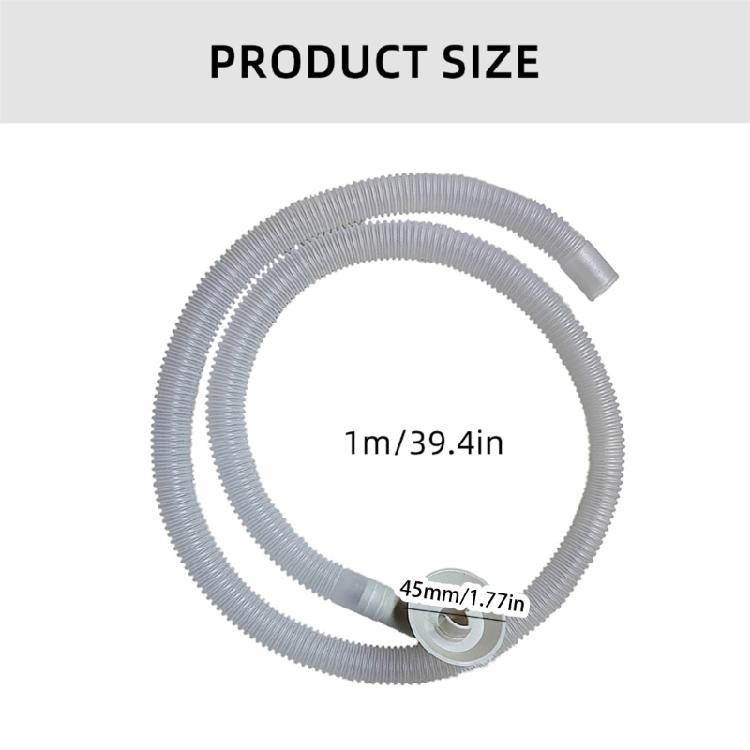 100cm Air Conditioning Drain Line Extension Set Drain Hose Drainage Hose Drain Pipe Drain Fitting for Air Conditioning