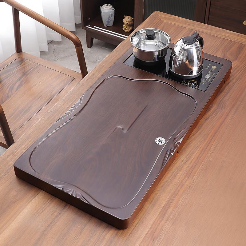 Haofeng 2025 Ceramic Tea Set with Solid Wood Tray