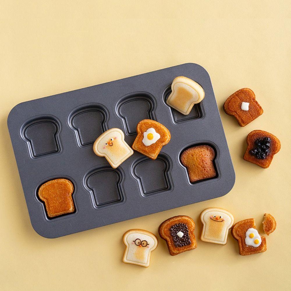 6/8 Cavity Madeleine Cake Baking Pan Nonstick Dessert Baking Tray Durable Bread Baking Mold  Muffin