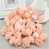 50pcs Artificial Flowers PE Foam Roses Head Bear Handmade Wedding Home Garden Holiday Party Decor Scrapbook Gifts Box Diy Wreath
