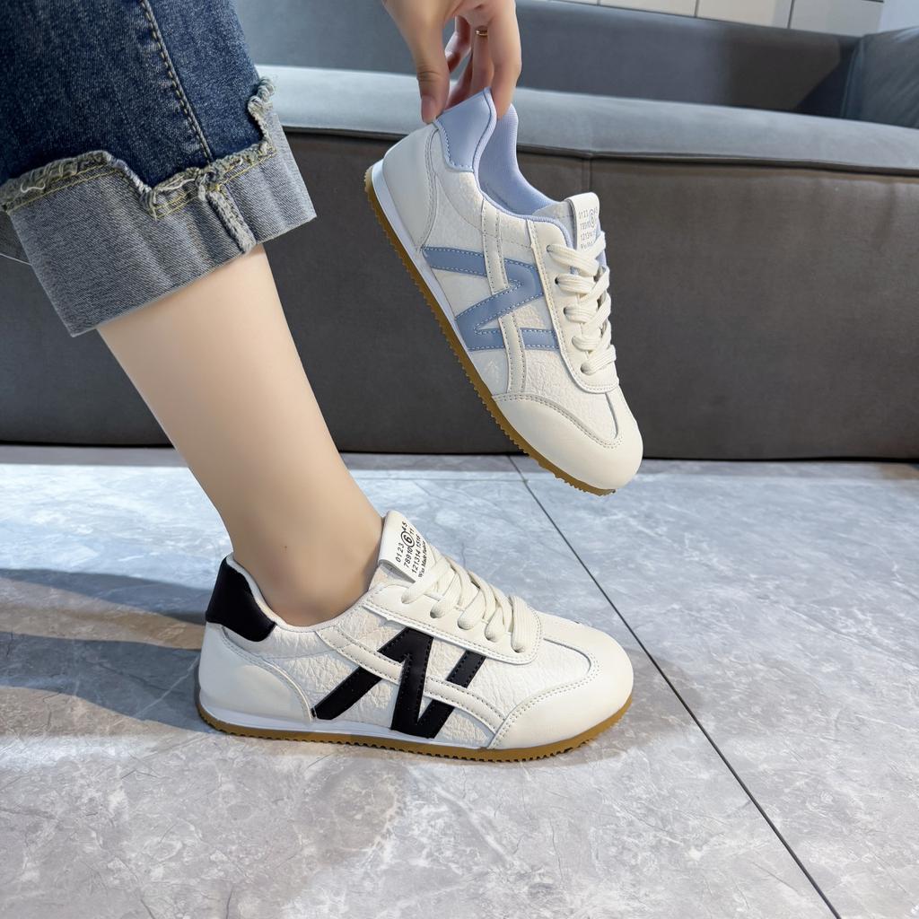 Platform Soled Single Shoes Little White Shoes Women's 2025 New Summer Versatile Casual Breathable Sports Board Shoes Forrest Gump Shoes German Train