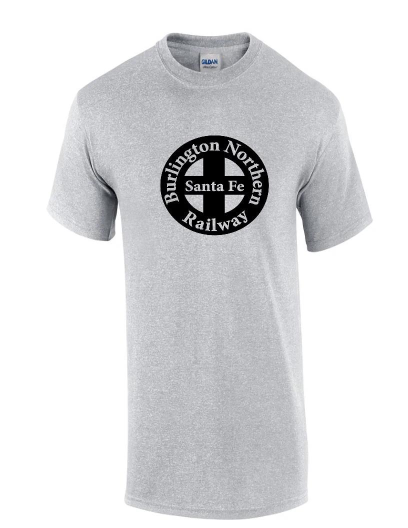 

Vintage BNSF T-Shirt RETRO Railroad TRAIN Black Sport Gray Tee Shirt S-5XL S