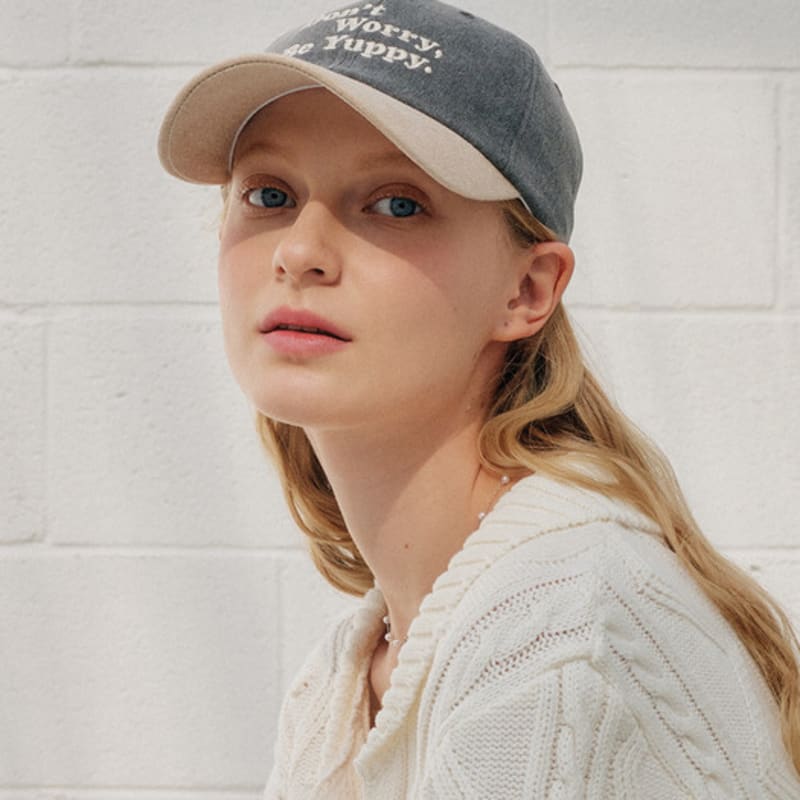 

YUPPE TWO TONE BALL CAP_GRAY GRAY